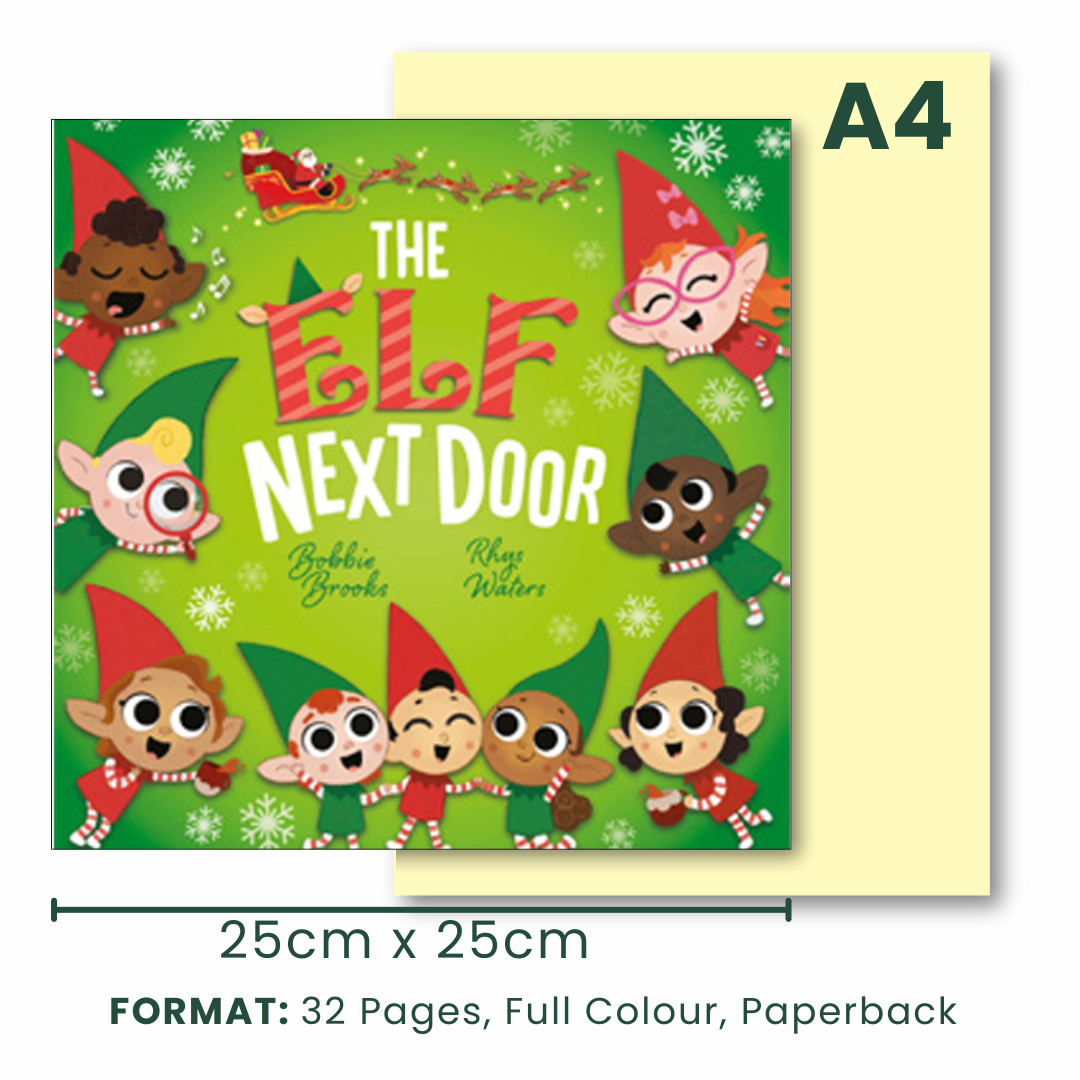 25cm x 25cm Christmas picture book format for early learning centres ages 2–6