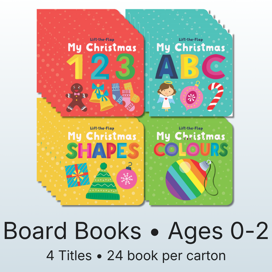 My Christmas Lift-the-Flap 24 Board Book Pack (Ages 0-2)