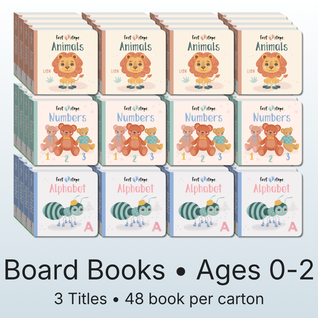 First Steps - 48 Board Book Pack (Ages 0-2)