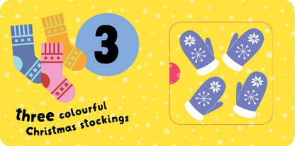 My Christmas 123 lift-the-flap board book interior